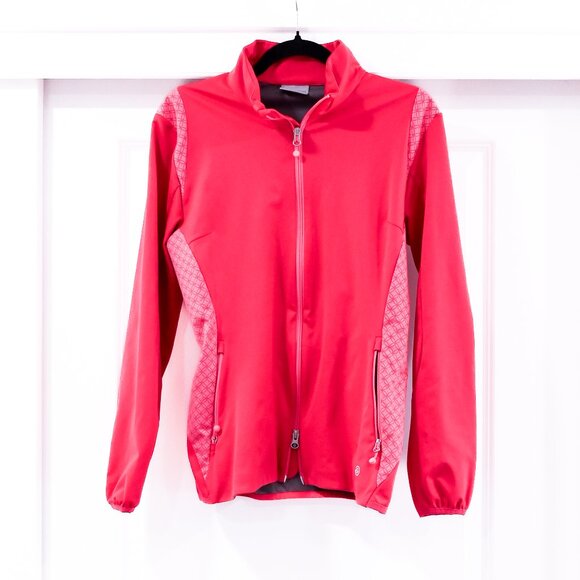 Galvin Green Medium Pink Full Zip Golf Jacket GORE Windstopper - Picture 1 of 11